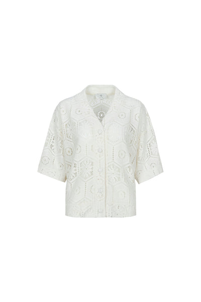 C&S Tola Blouse ecru