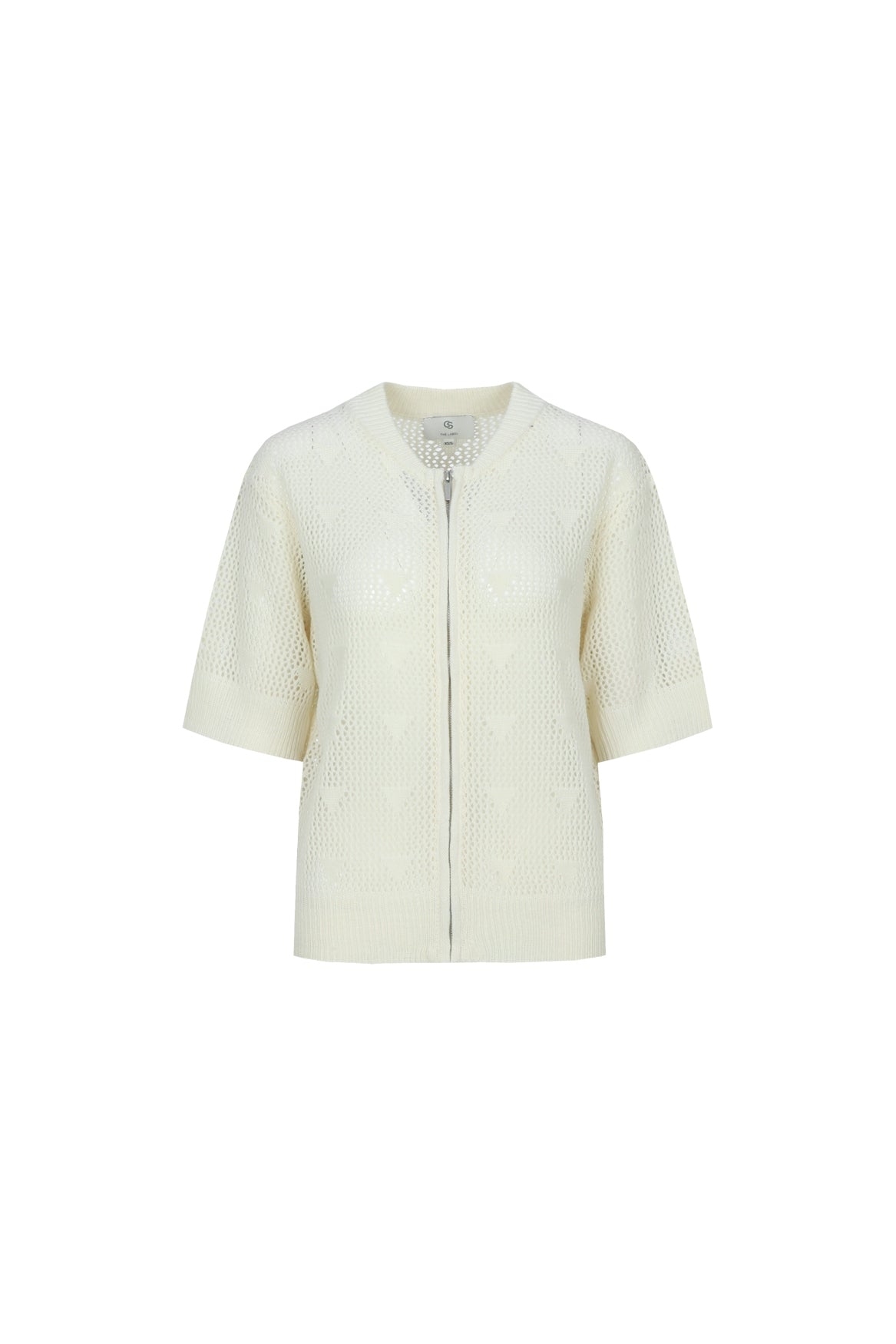 C&S Karna Knit Cardigan wool white