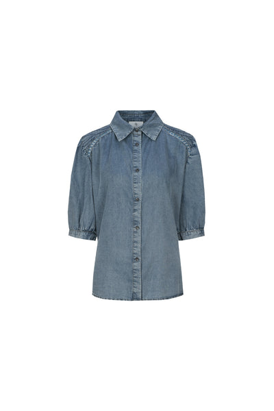C&S Laira Blouse denim light blue