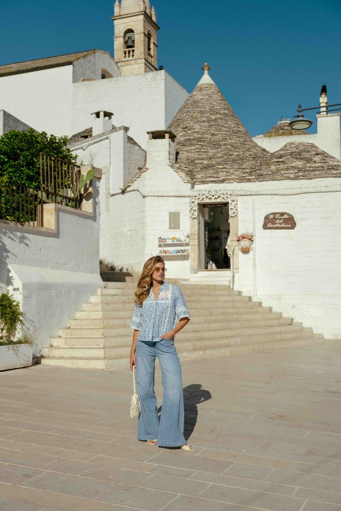 C&S Pilina Broek denim light blue