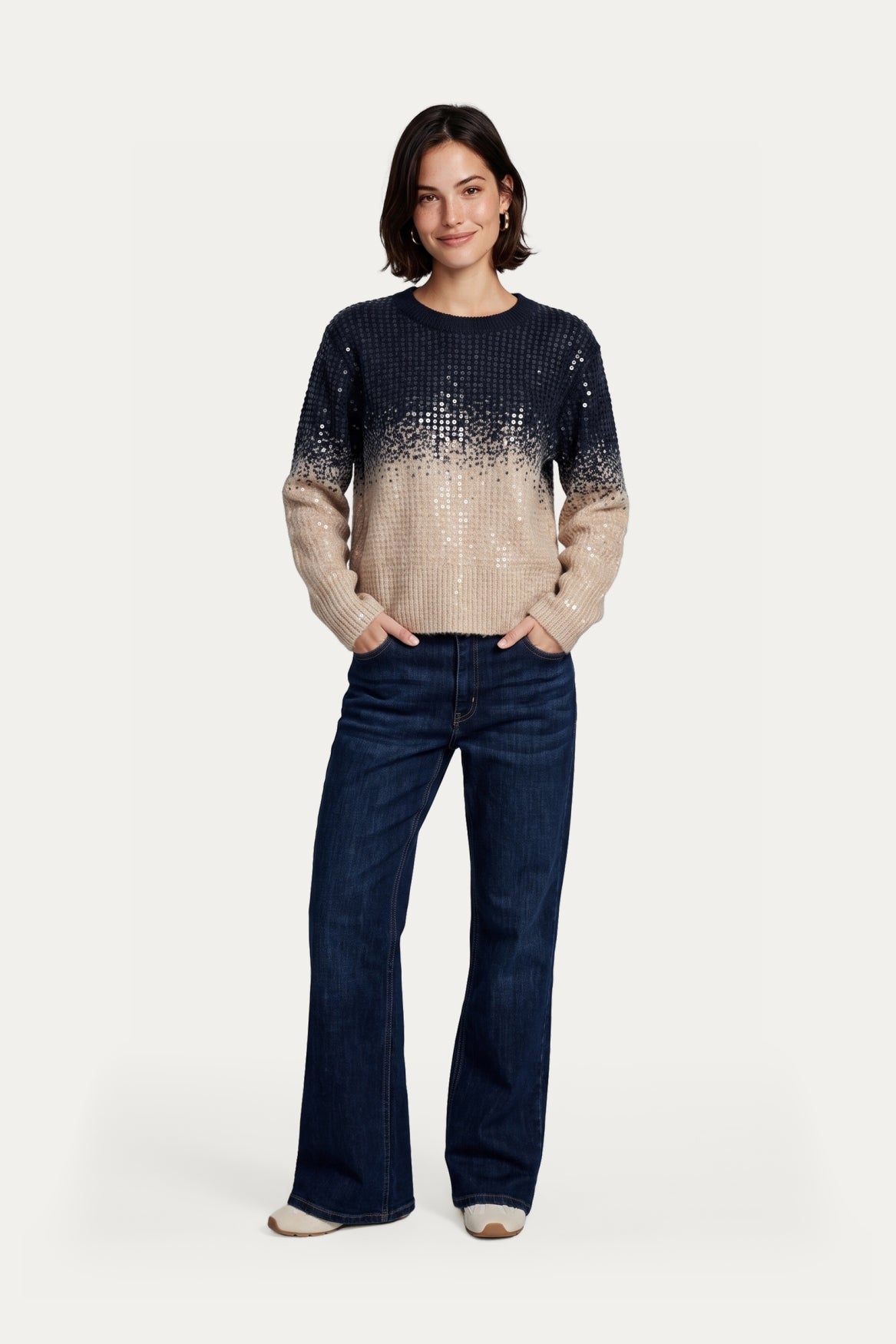 C&S Naomi Pants denim dark blue