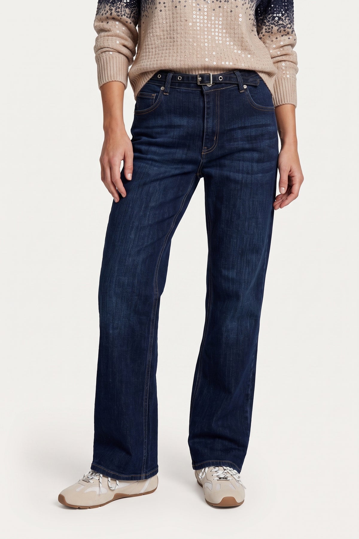 C&S Naomi Pants denim dark blue