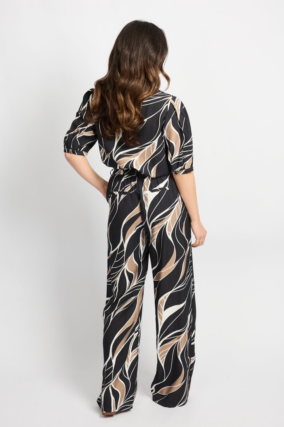 C&S Primrose Broek black / latte