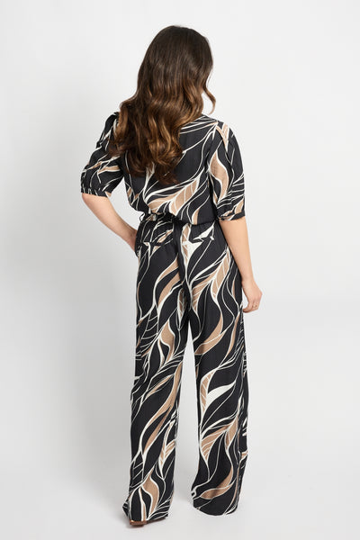 C&S Primrose Broek black / latte