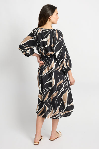 C&S Dacia Jurk black / latte