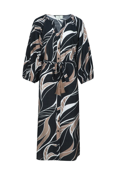 C&S Dacia Jurk black / latte