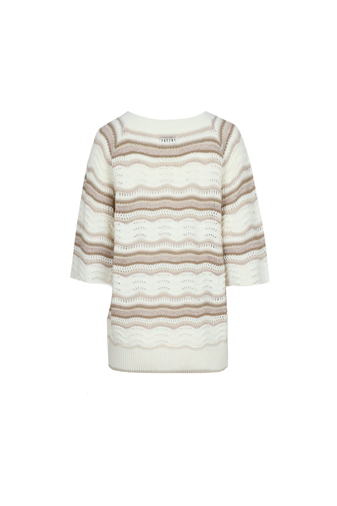 C&S Alida Knit Pullover offwhite / sand