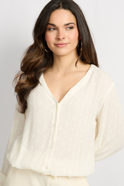 C&S Lonneke Blouse offwhite