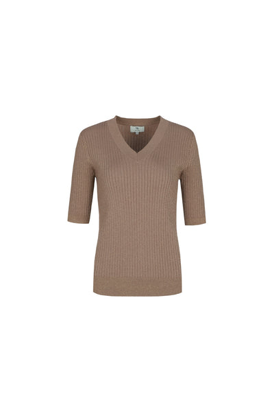 C&S Adine Knit Pullover latte