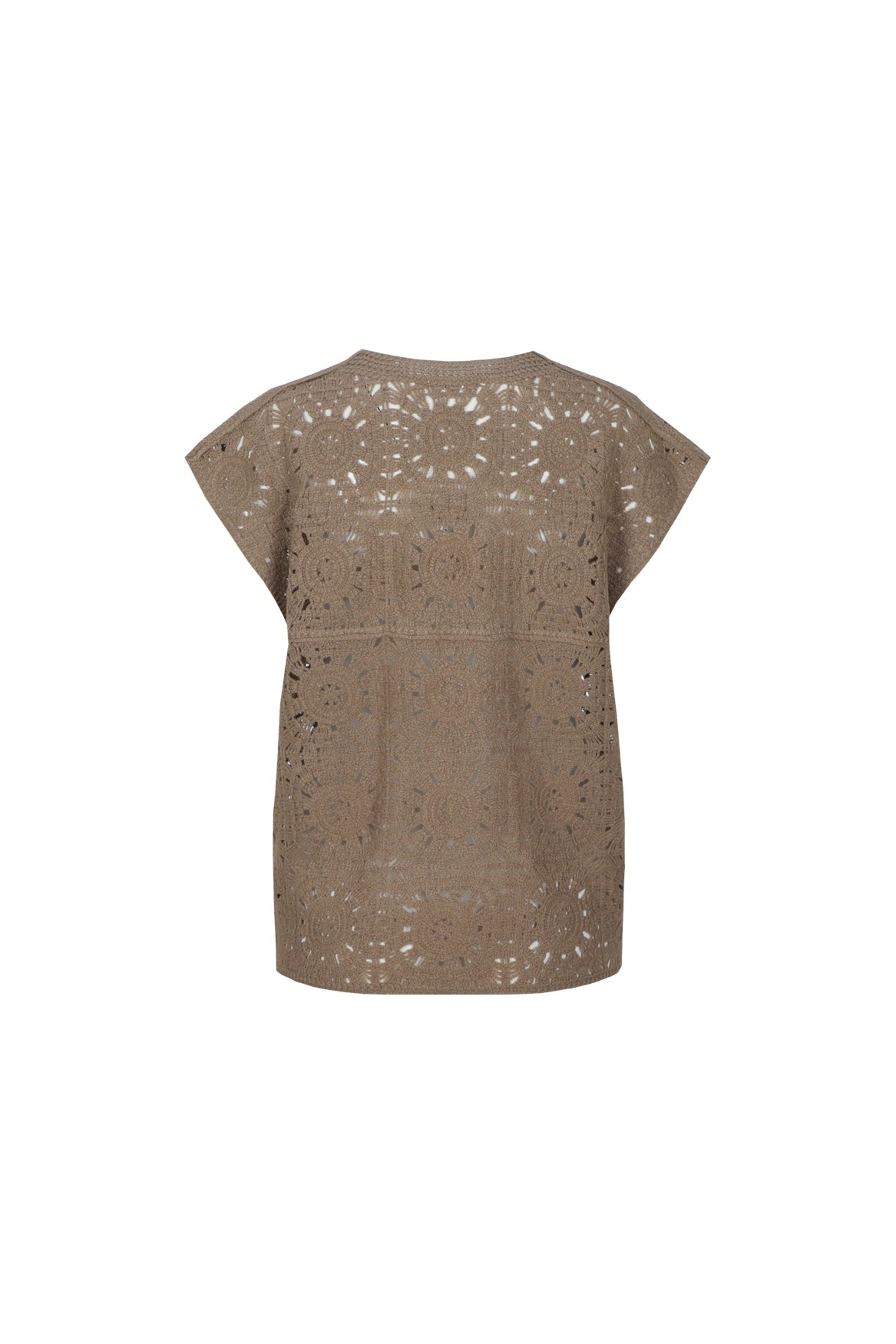 C&S Vedika Knit Gilet latte
