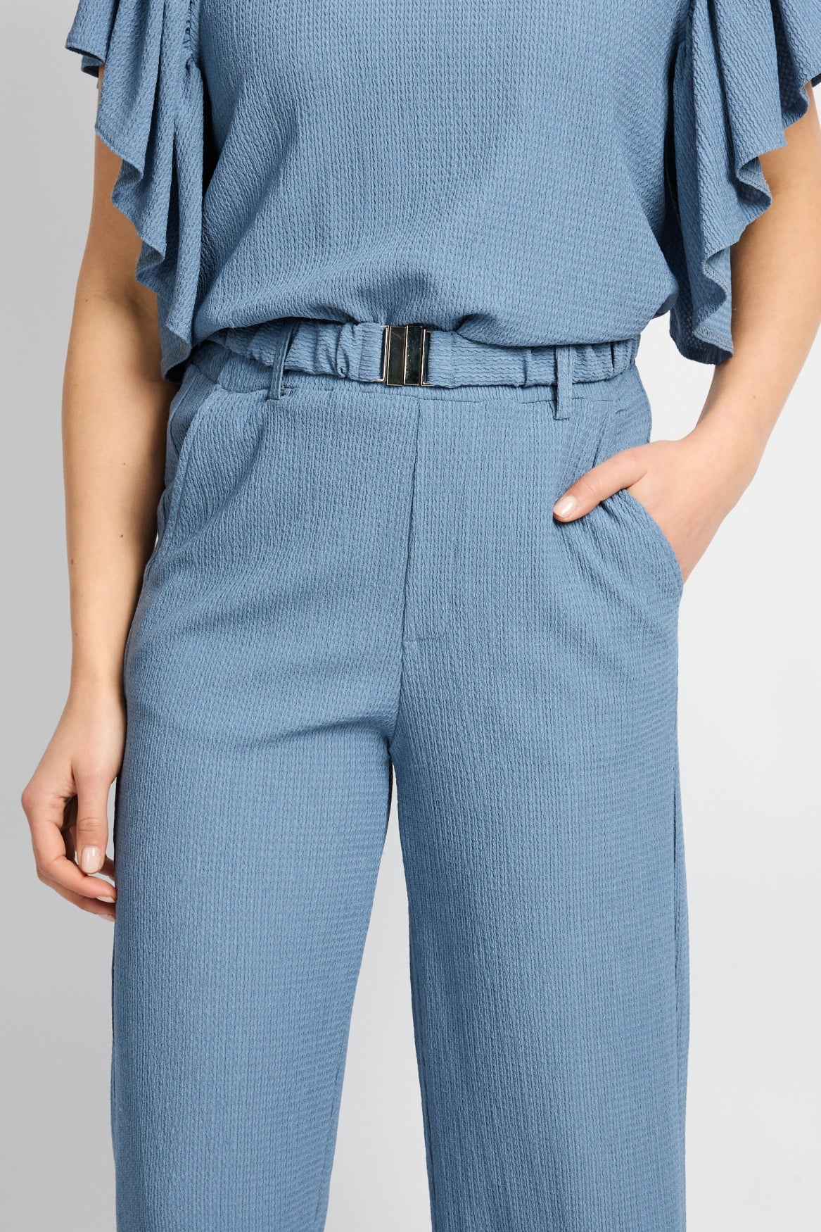 C&S Presem Broek dusty blue