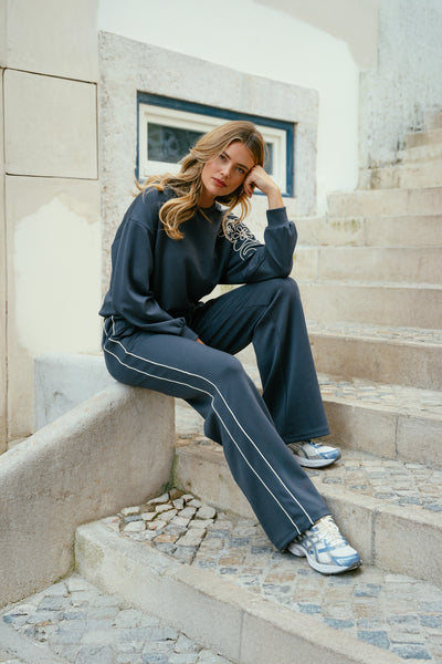 C&S Wiesje Broek dark jeans blue