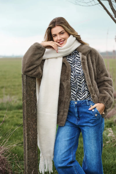 C&S Nadine Jeans Broek denim mid blue