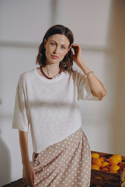 Freequent Vicki Pullover brilliant white