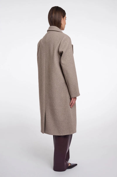 Rino & Pelle Cecile Single breasted coat Toffee Melange