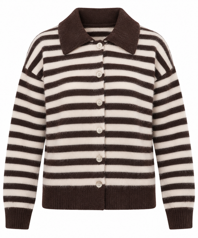 By Clara Polo Trui Streep Choco/Creme