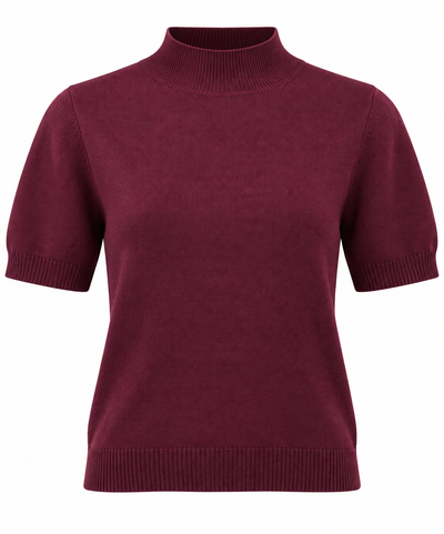 By Clara Knit Top Bordeaux