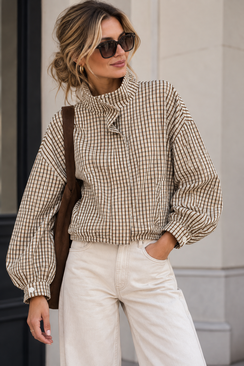 Ivivi Geruit Jasje H 4939 Brown