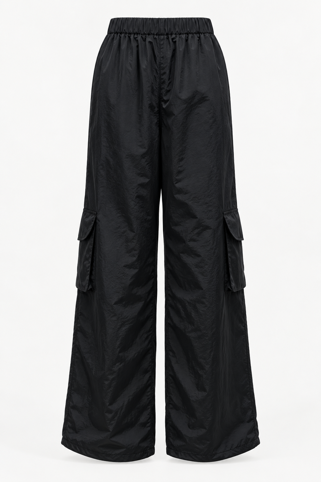 Ivivi Wide Leg Cargo Broek H4873 Zwart