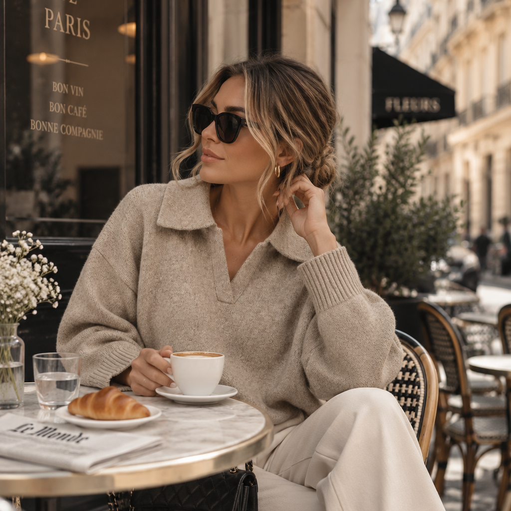Ivivi Trui met kraag XS067 Camel