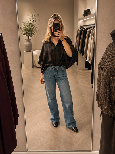 Fashion Jeans Straight MG-581F blauw marivy