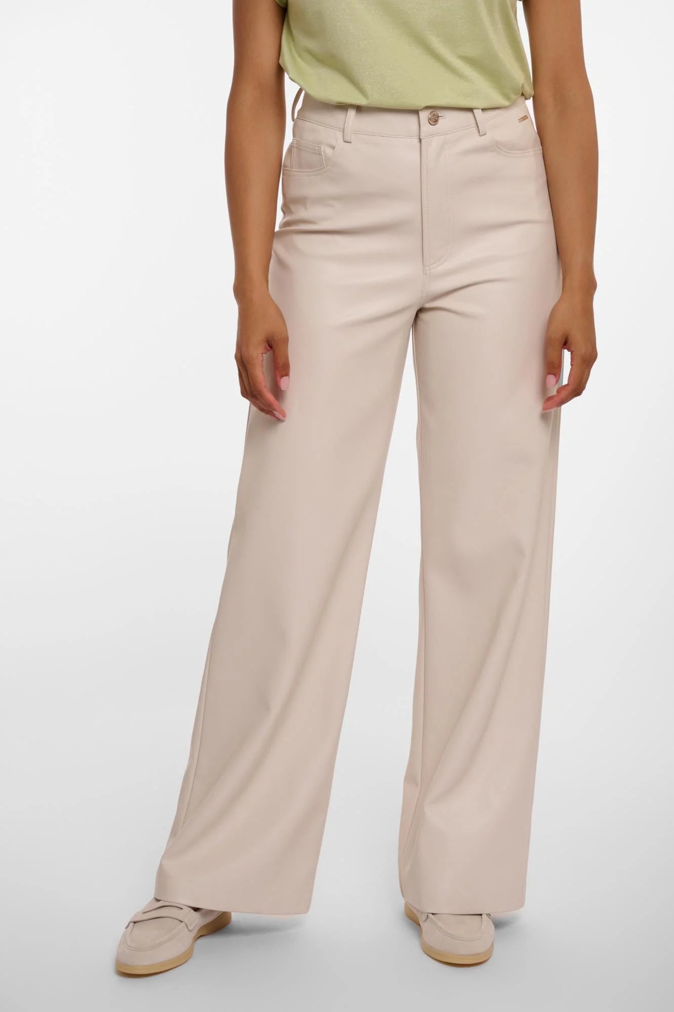 Rino & Pelle Corian PU Leren Broek birch