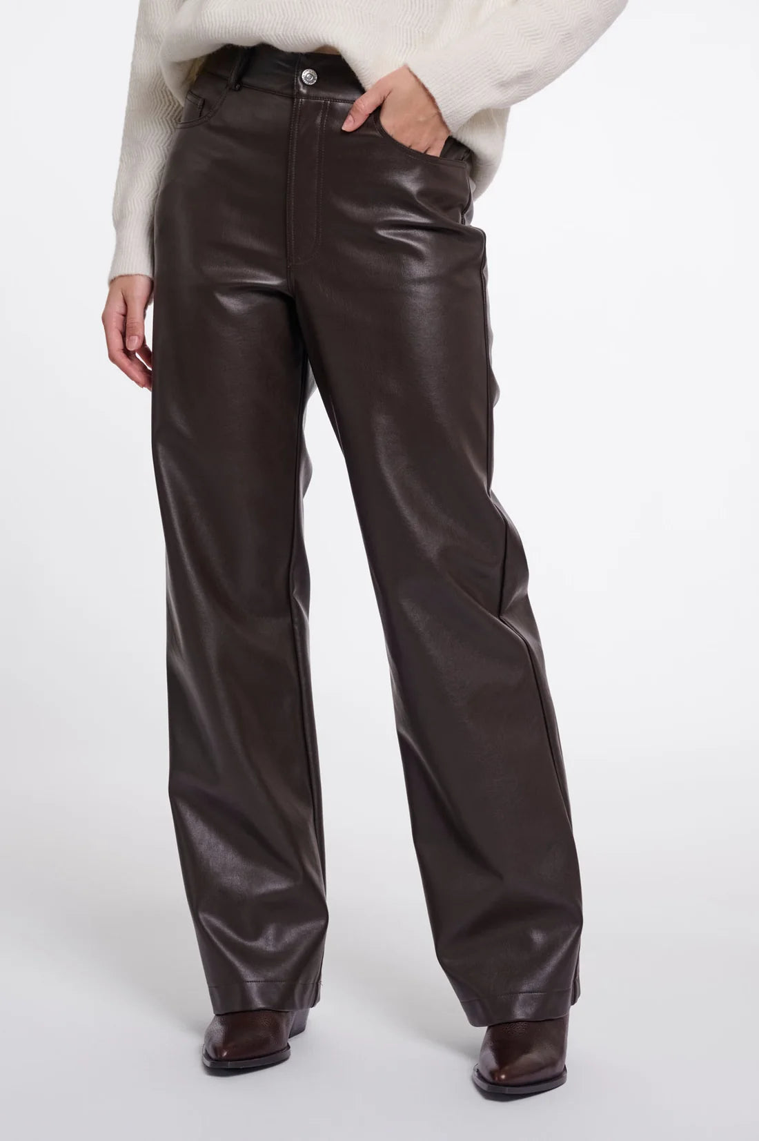 Rino & Pelle Corian Straight Leg Trousers Peated