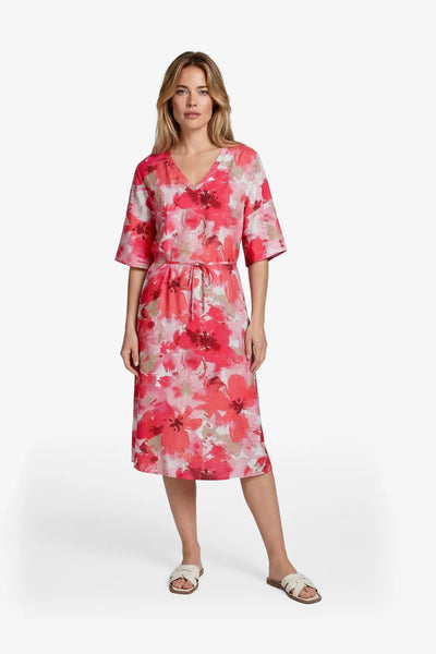 C&S Daliah Jurk sunkissed coral / berry fuchsia