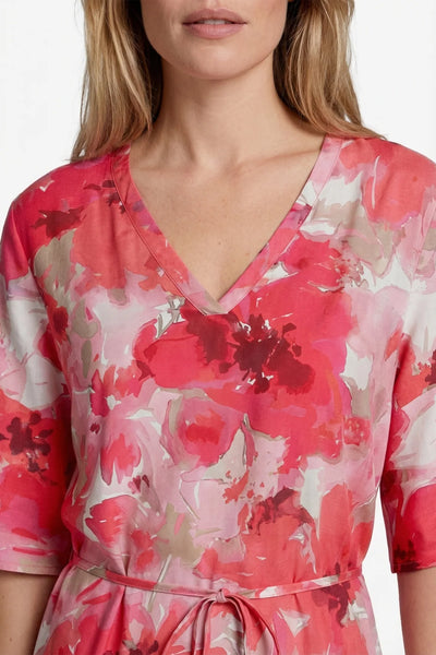 C&S Daliah Jurk sunkissed coral / berry fuchsia