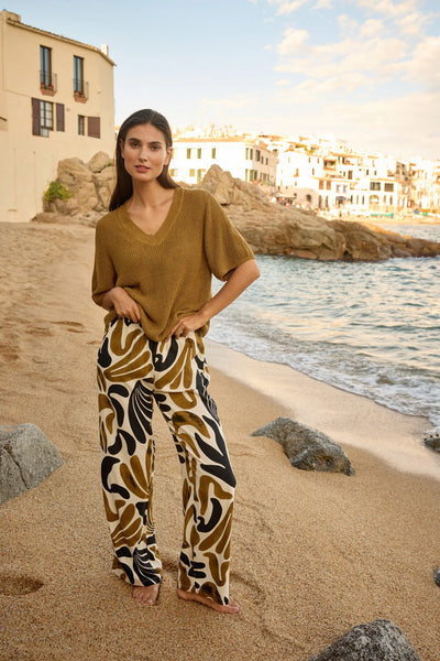 SoyaConcept Feldi 3C Broek butternut print