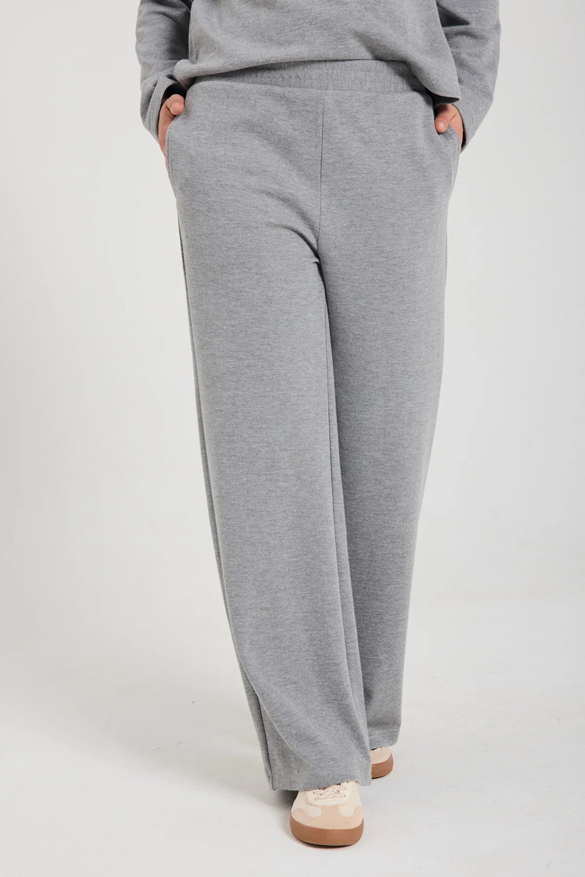 Freequent Ember Broek med. grey melange