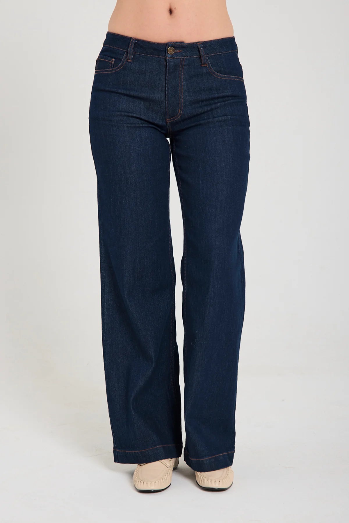 Freequent Sindy Broek L32 dark blue denim