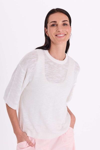 Freequent Vicki Pullover brilliant white