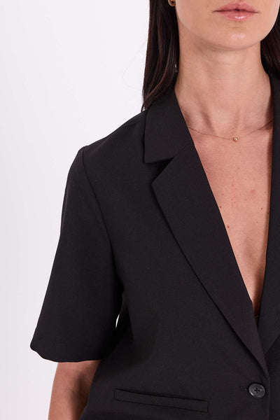 Freequent Maeve Blazer Cropped zwart