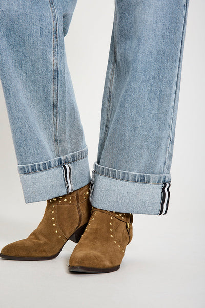 Freequent Midde Turn Up Jeans L32 light blue denim