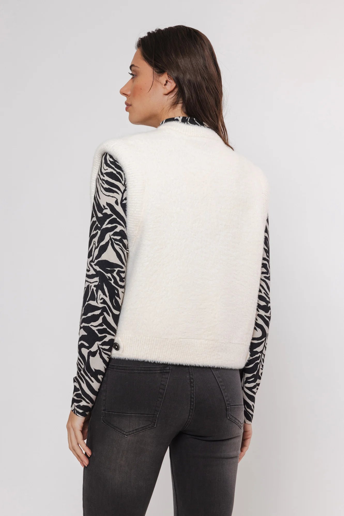 Rino & Pelle Elona Gilet snow white