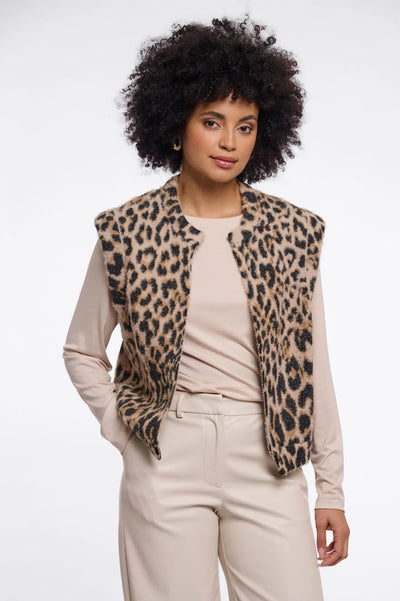 Rino & Pelle Elona Gilet Light Leopard