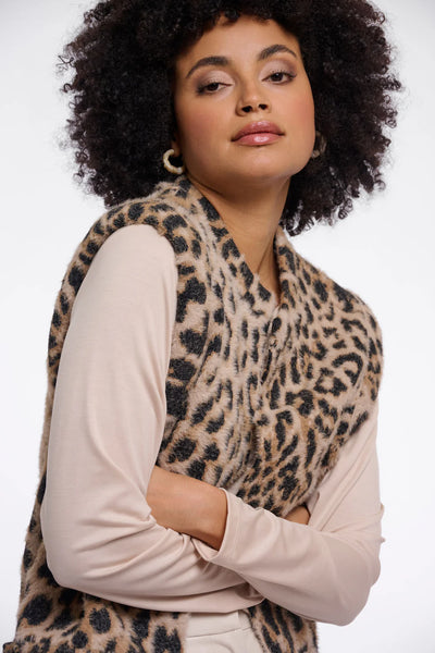 Rino & Pelle Elona Gilet Light Leopard