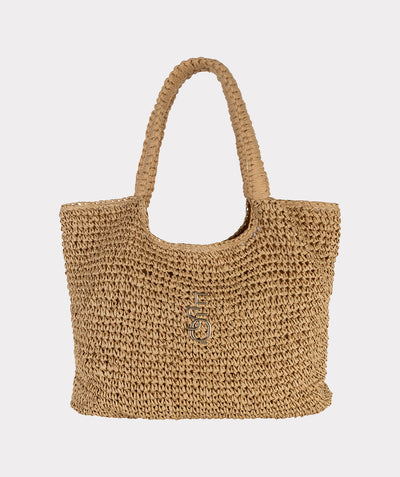 Esqualo Shopper Bag Crochet HS26.38203 sand