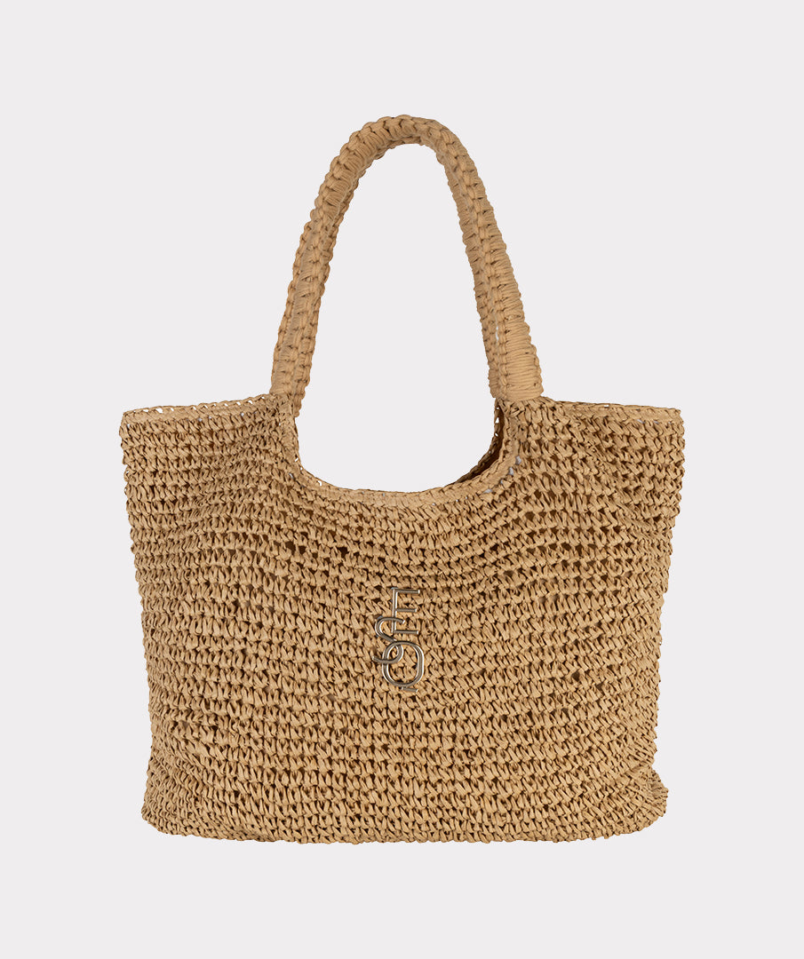 Esqualo Shopper Bag Crochet HS26.38203 sand
