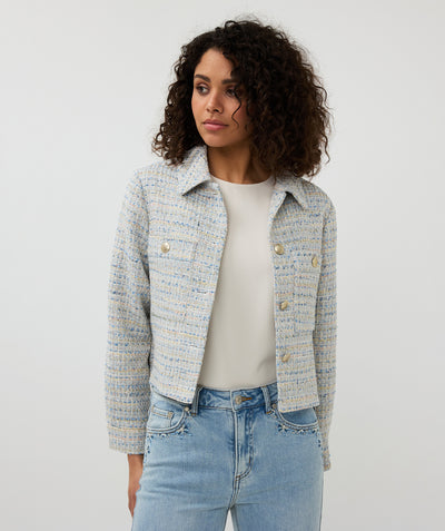 Esqualo Tweed Jacket blauw SP25.19018