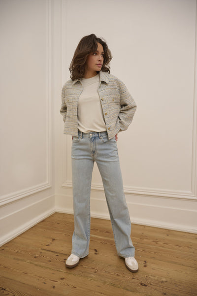 Esqualo Tweed Jacket blauw SP25.19018