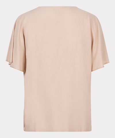 Esqualo Top Embellished HS25.14213 zand