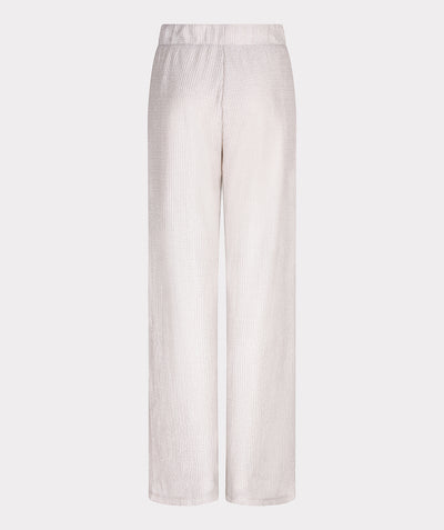 Esqualo Trousers Plisse Glitter Broek HS25.30213 champagne