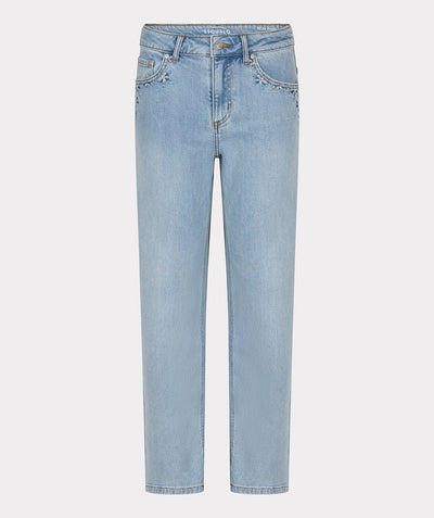 Esqualo Embroidery Jeans Broek denim blauw SP25.12009
