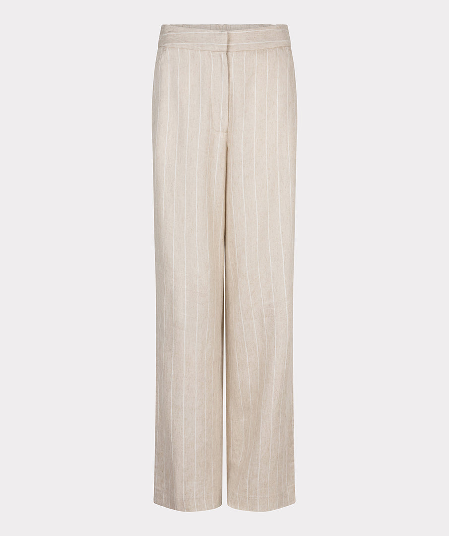 Esqualo Broek Linen Stripe sand SP25.17007
