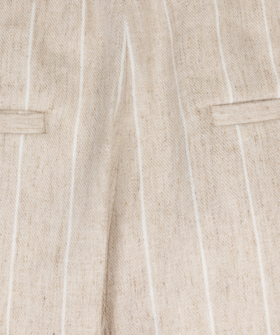 Esqualo Broek Linen Stripe sand SP25.17007
