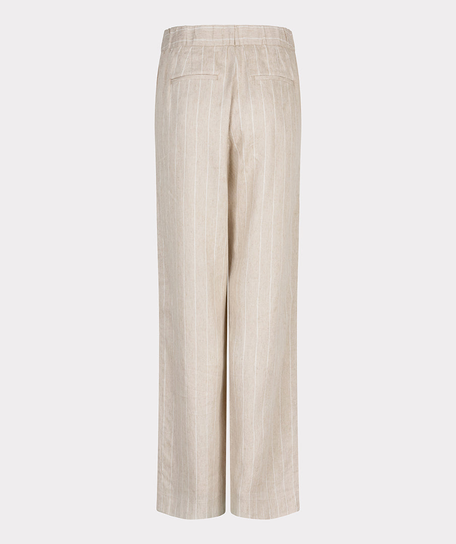 Esqualo Broek Linen Stripe sand SP25.17007