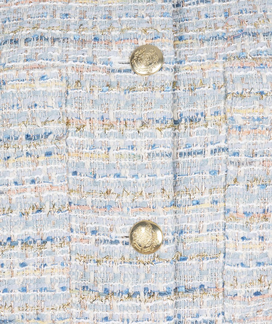 Esqualo Tweed Jacket blauw SP25.19018