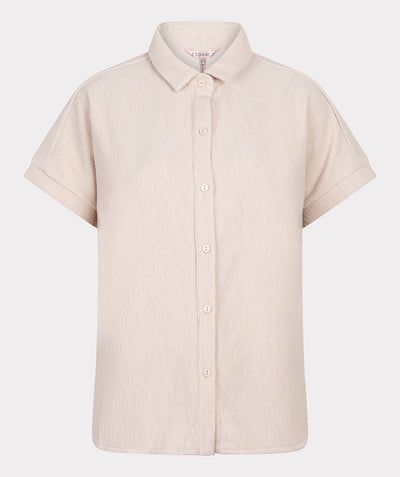 Esqualo Blouse Fancy Crinkle light sand SP25.30016